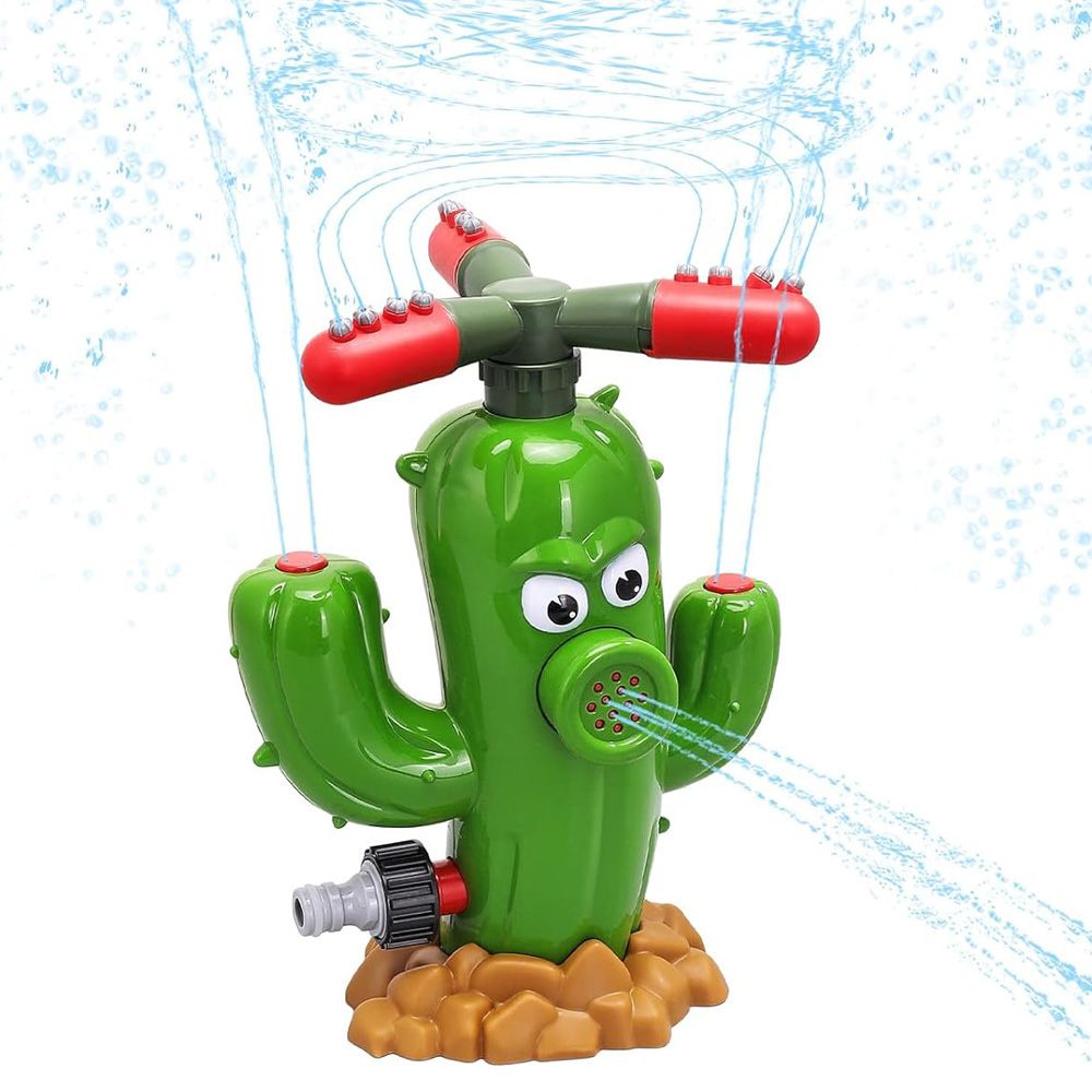 Kids Outdoor Play Area - Water Spray Toy Cactus Sprinkler Outdoor