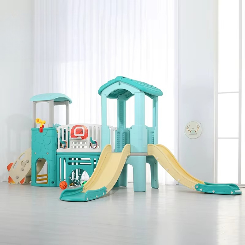 Kids Outdoor Slide Set - Baby Plastic Playhouses Children Slide Toddler