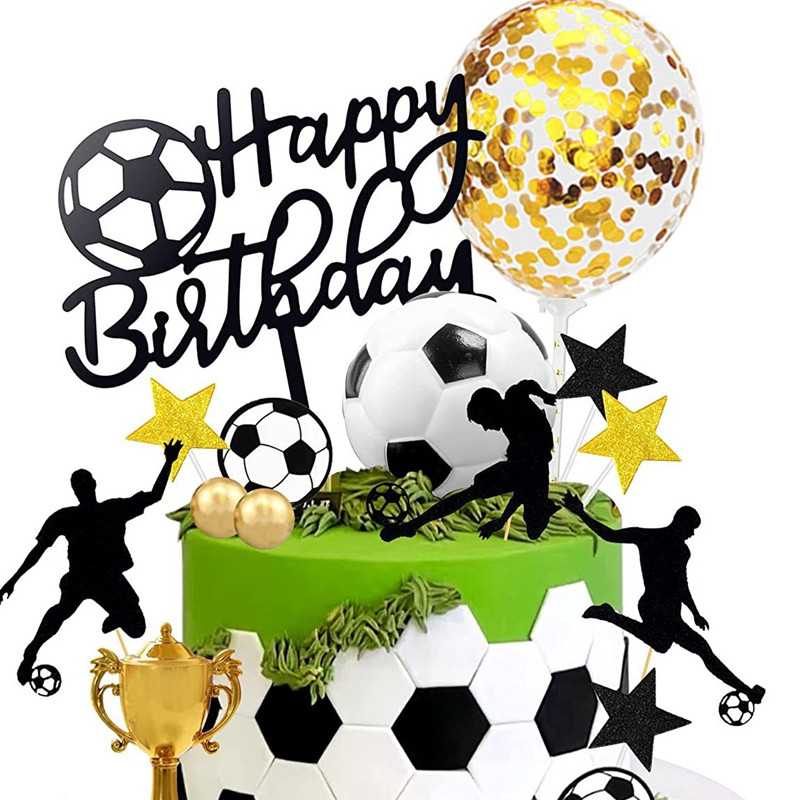 Kids Outdoor Merry Go Round - 5PCS Ball Game Theme Happy Birthday