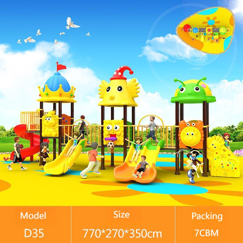 Kids Outdoor Slide Set - Small Cheap Playground Equipment Swing Sets