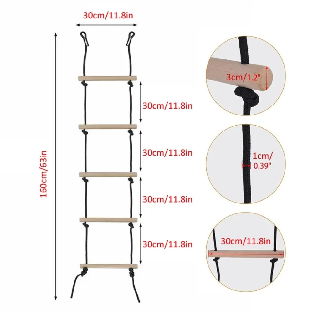 Children Climbing Rope Ladder  - đánh giá và giá Kids Outdoor Swing Set