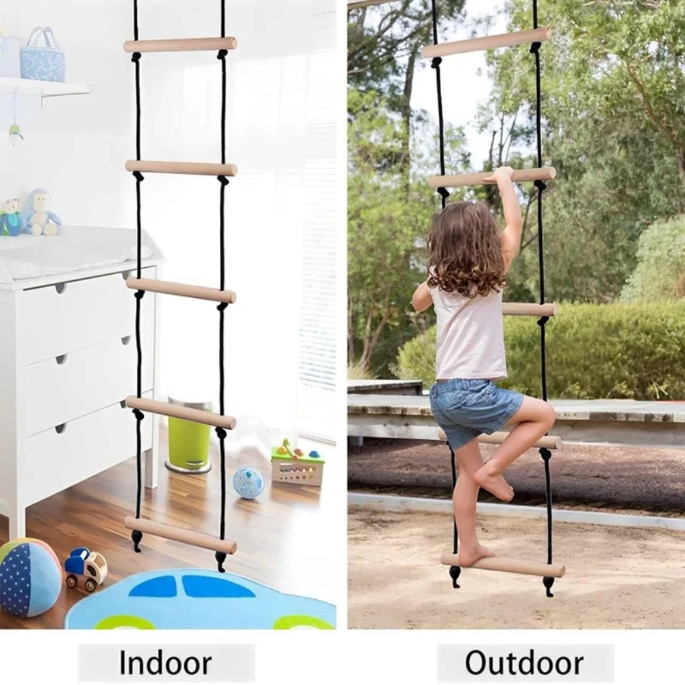 Children Climbing Rope Ladder  - đánh giá và giá Kids Outdoor Swing Set