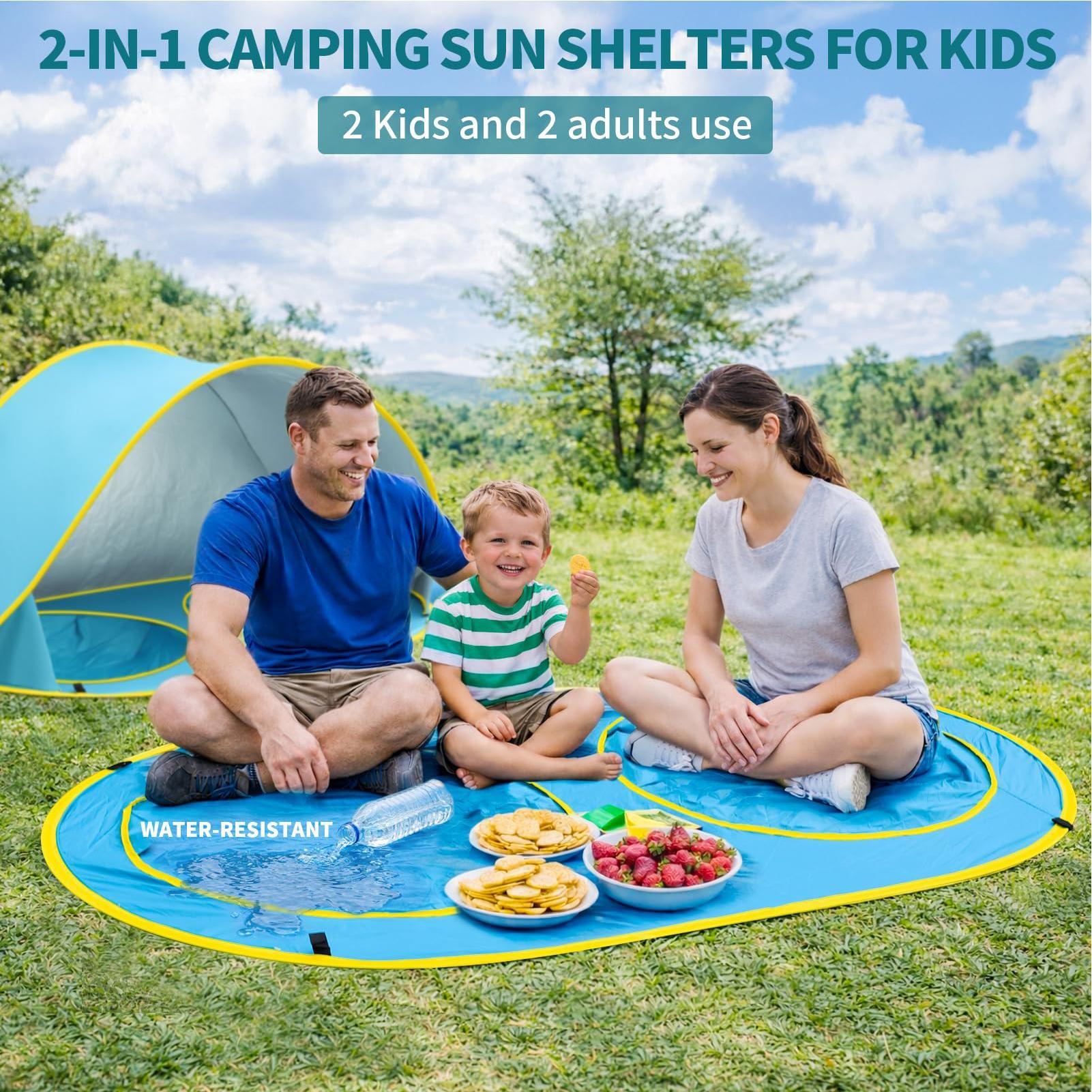 Kid Beach Tent With Pool UV Pr - đánh giá và giá Kids Outdoor Daybed