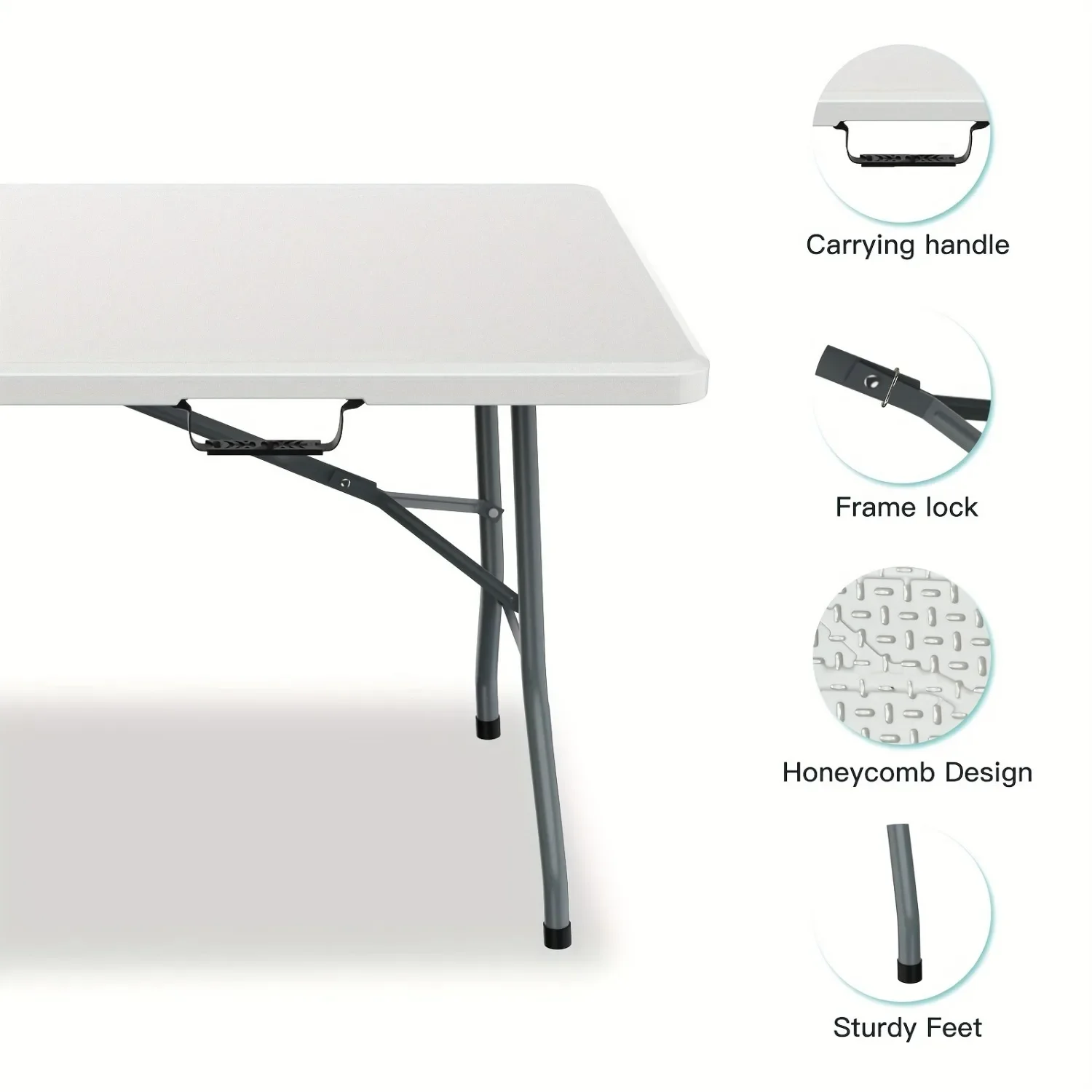 6FT Spacious Plastic Folding T - đánh giá và giá Kids Outdoor Folding Table