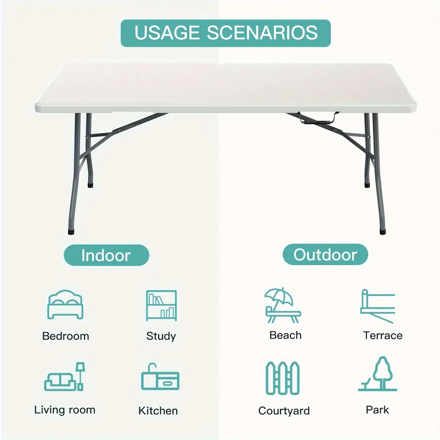 6FT Spacious Plastic Folding T - đánh giá và giá Kids Outdoor Folding Table