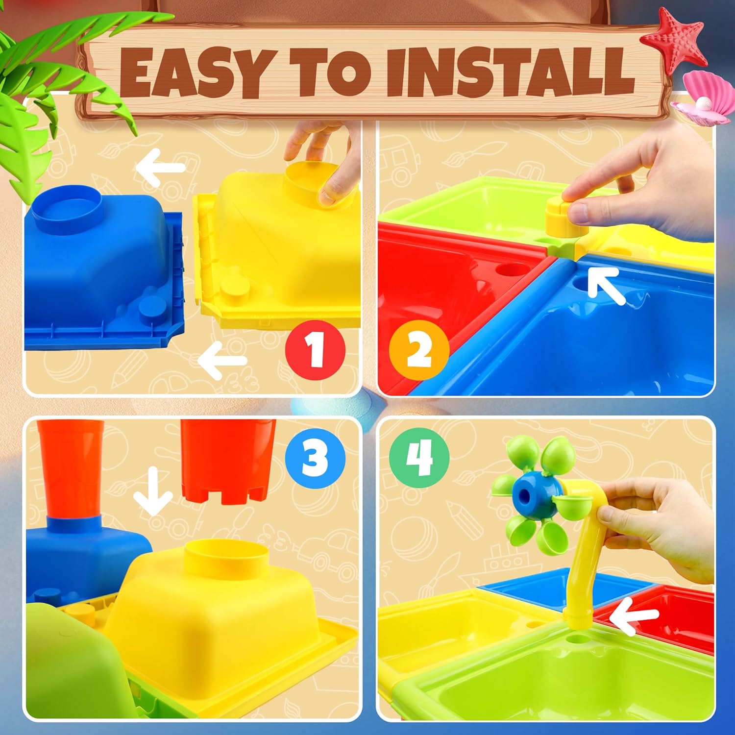 25 Pcs Summer Water Table for  - đánh giá và giá Kids Outdoor Table