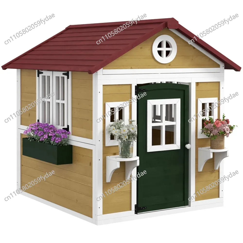 Outdoor Kids Playhouse, Wooden - đánh giá và giá Kids Outdoor Playhouse