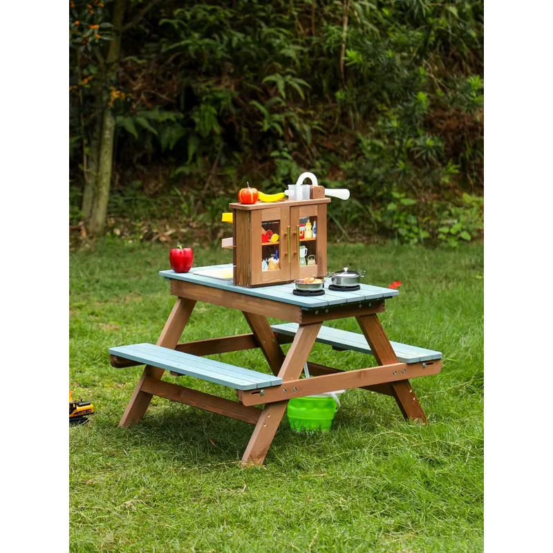 COMMIKI Wooden Outdoor Game Ta - đánh giá và giá Kids Outdoor Folding Table