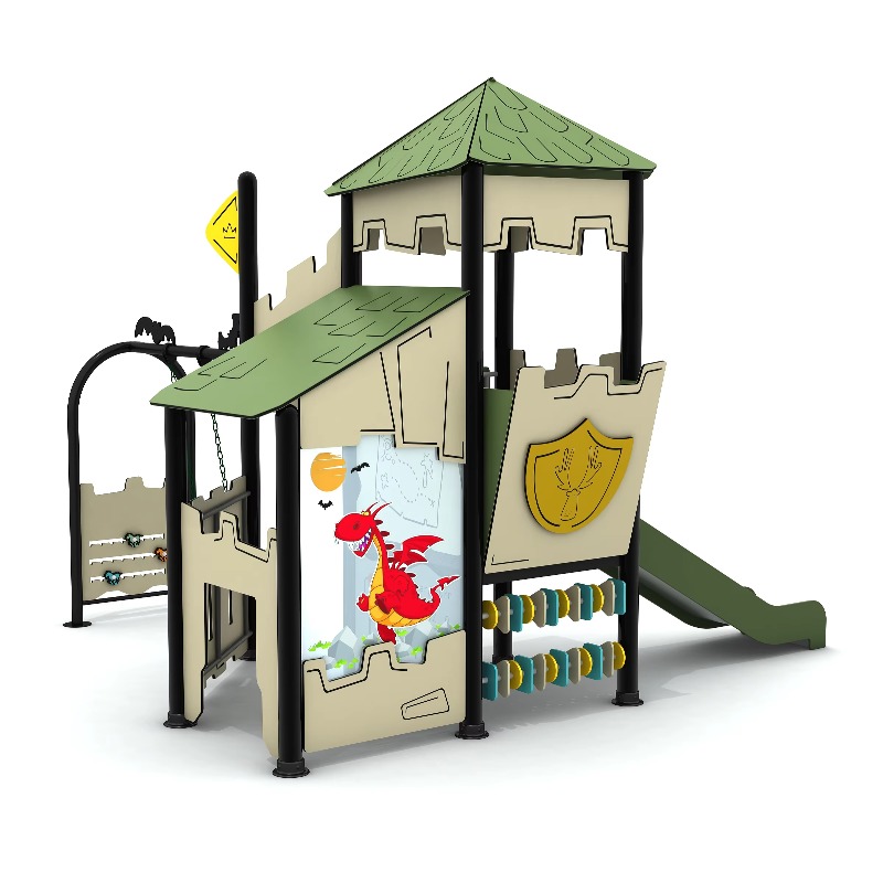 Wooden Outdoor Playground Set  - đánh giá và giá Kids Outdoor Slide Set
