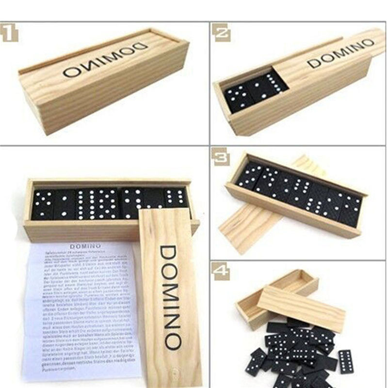 28pcs/Set Wooden Domino Board  - đánh giá và giá Kids Outdoor Table