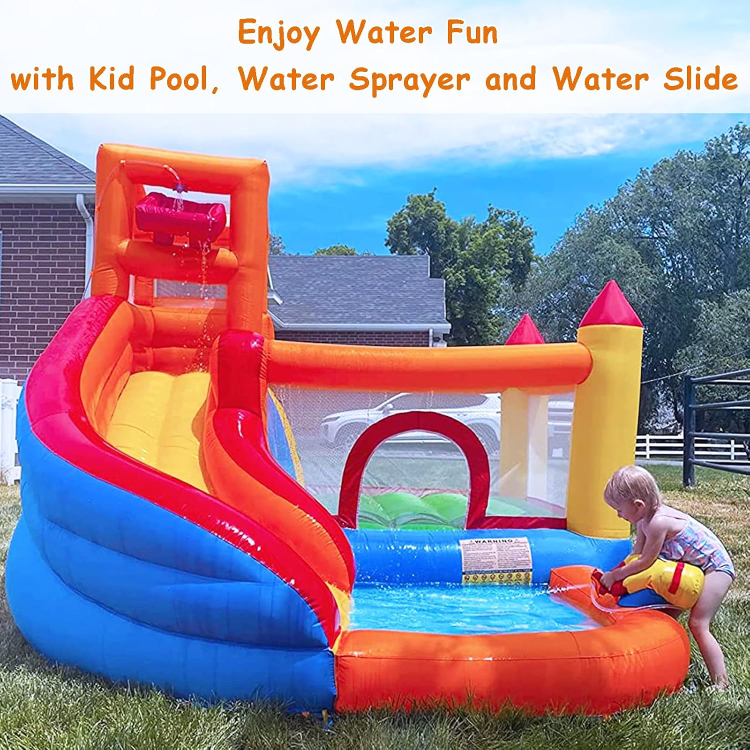 HuaKastro Inflatable Water Sli - đánh giá và giá Kids Outdoor Playhouse