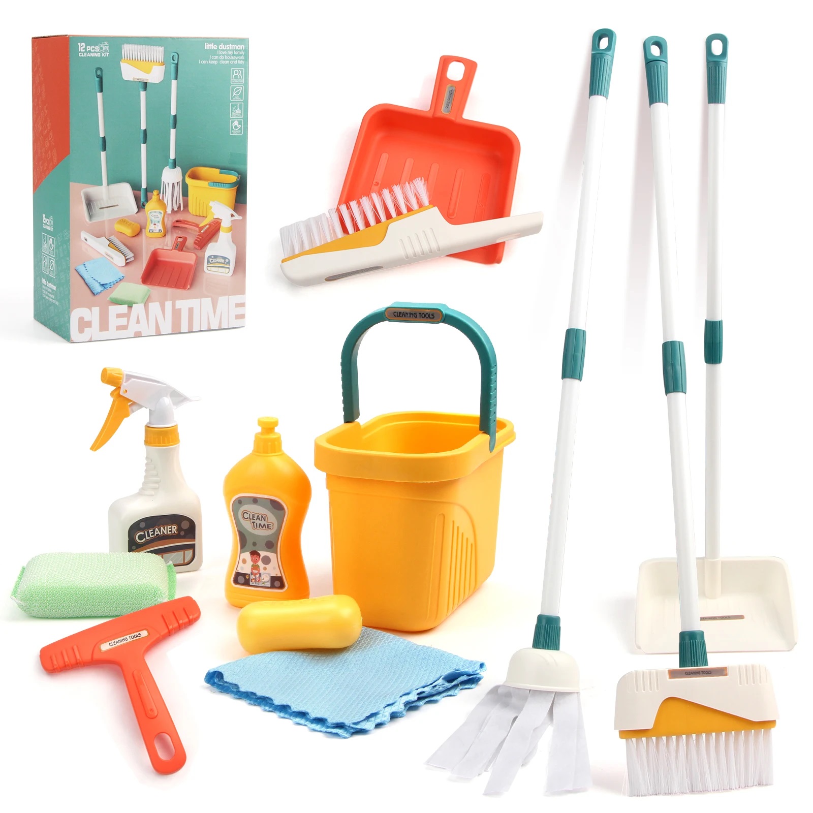 12pcs/set Kids Cleaning Set Ho - đánh giá và giá Kids Outdoor Broom