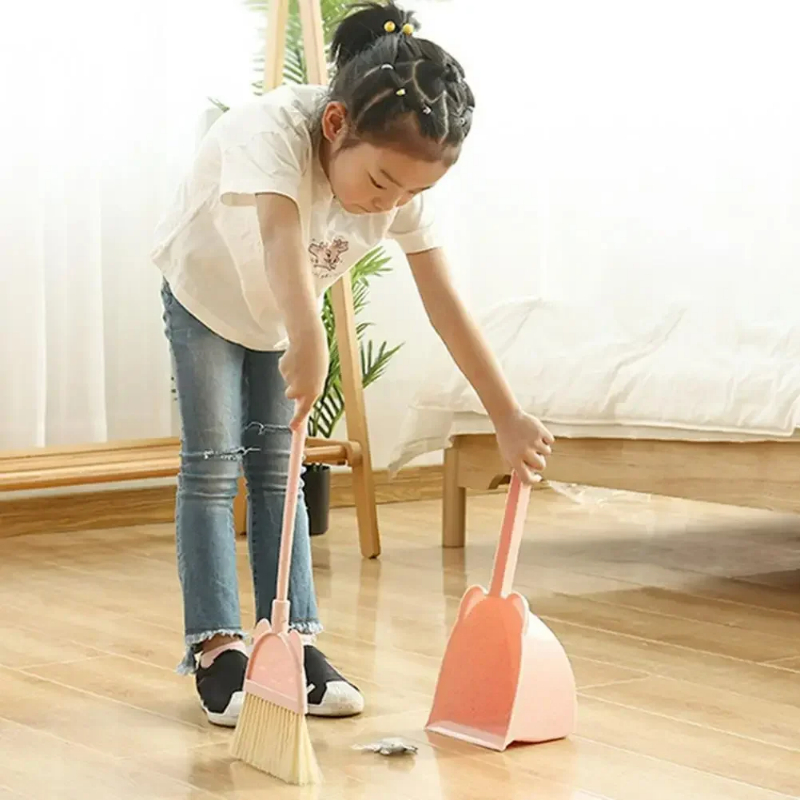 Mini Children Broom and Dustpa - đánh giá và giá Kids Outdoor Broom