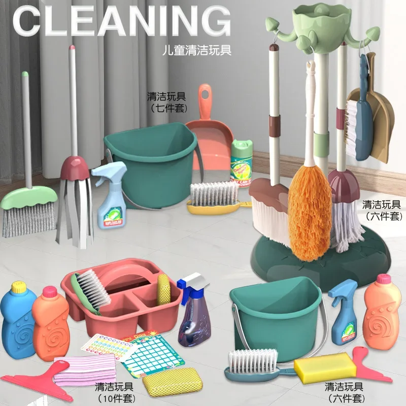 Set 5/6/10/11pcs Kids Cleaning - đánh giá và giá Kids Outdoor Broom