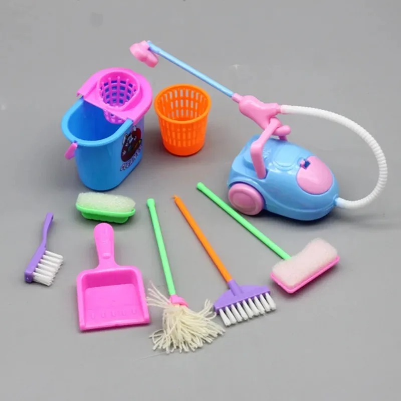 9PCS Mini Cleaning Toy Set - D - đánh giá và giá Kids Outdoor Broom
