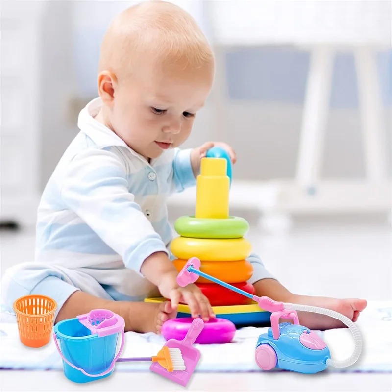 9PCS Mini Cleaning Toy Set - D - đánh giá và giá Kids Outdoor Broom