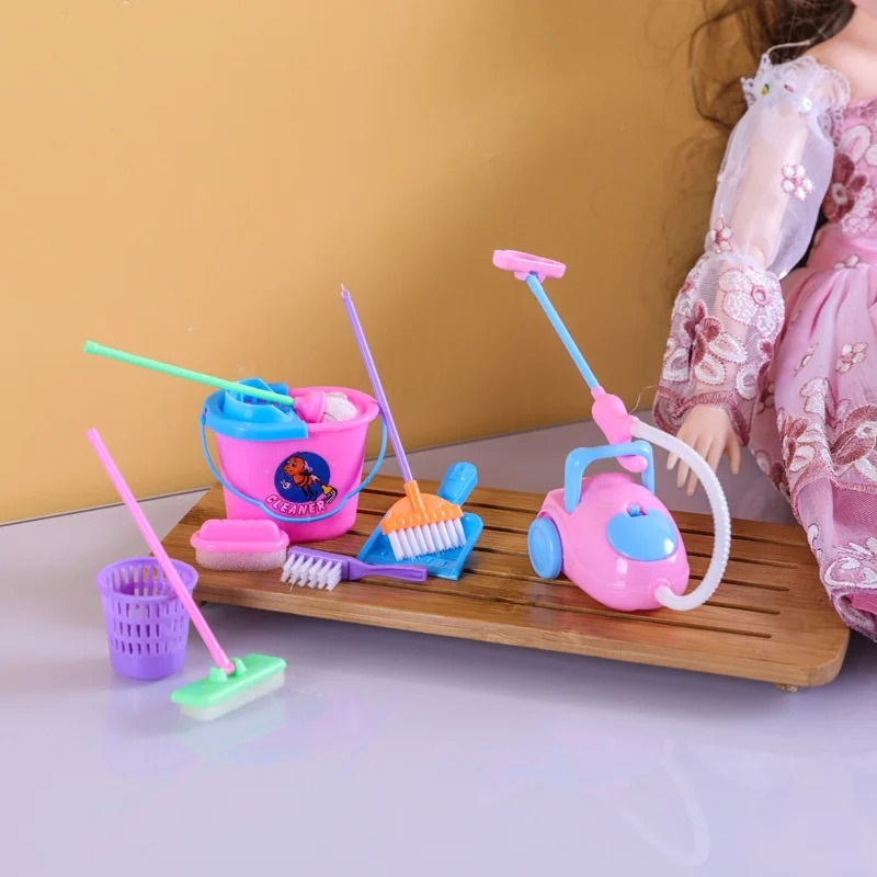 9PCS Mini Cleaning Toy Set - D - đánh giá và giá Kids Outdoor Broom