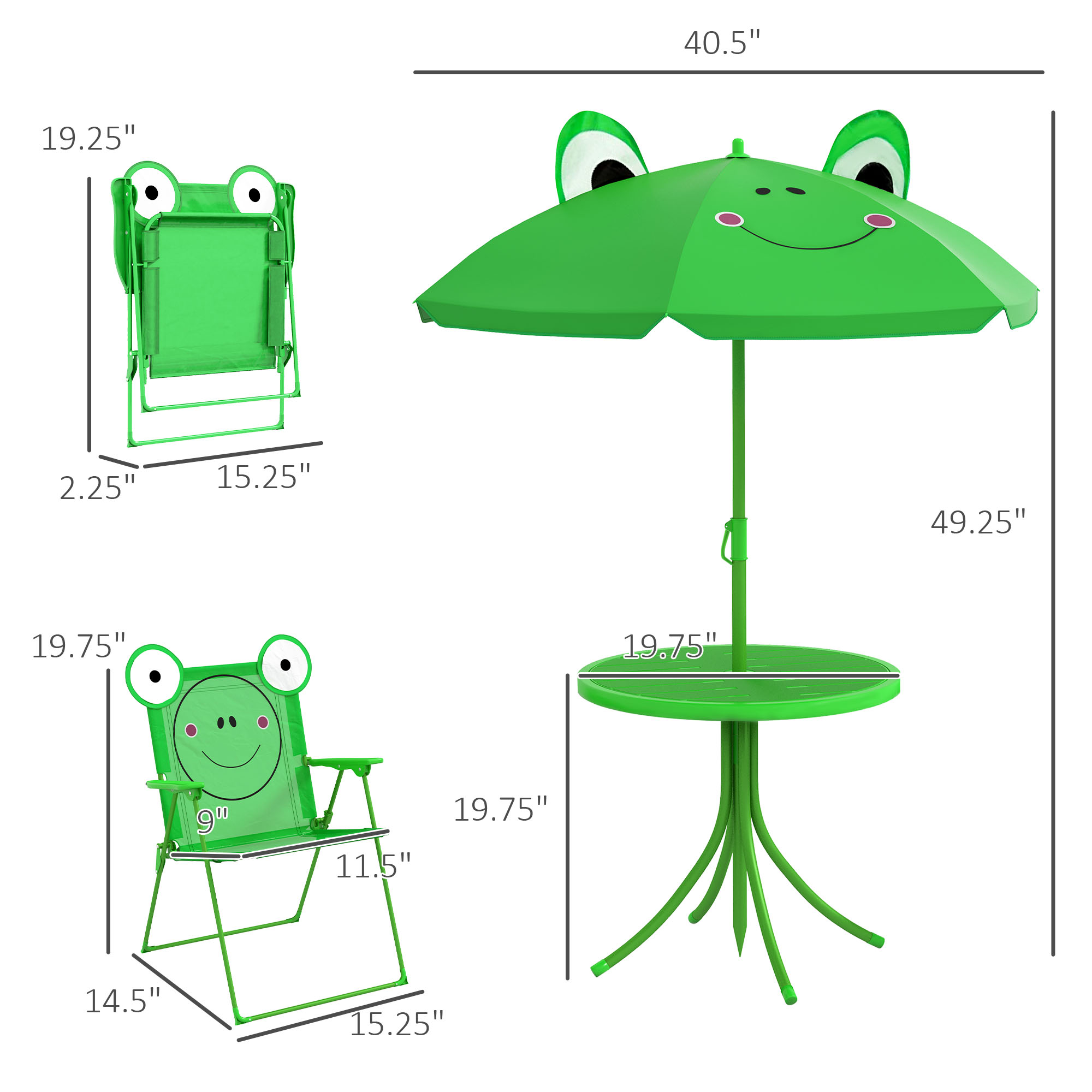 Kids Table and Chair Set, Outd - đánh giá và giá Kids Outdoor Folding Table