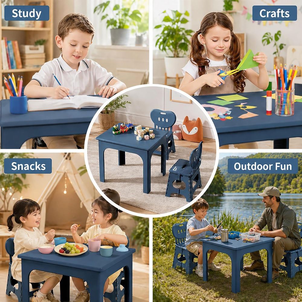 oldable Table and Chair Set, H - đánh giá và giá Kids Outdoor Table