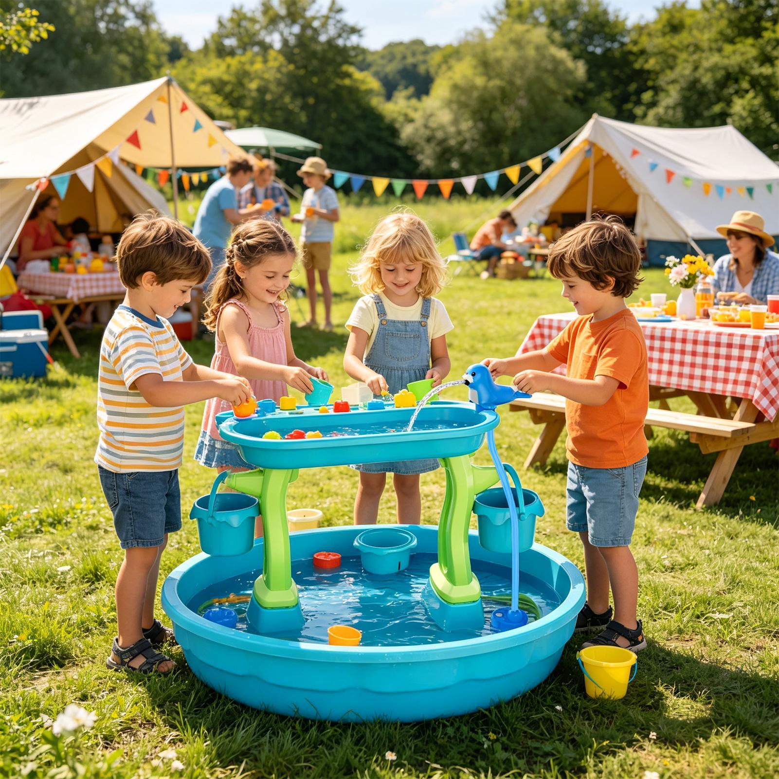 Rechargeable Water Table Spray - đánh giá và giá Kids Outdoor Folding Table