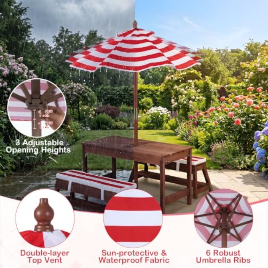Outdoor kids picnic table for  - đánh giá và giá Kids Outdoor Table