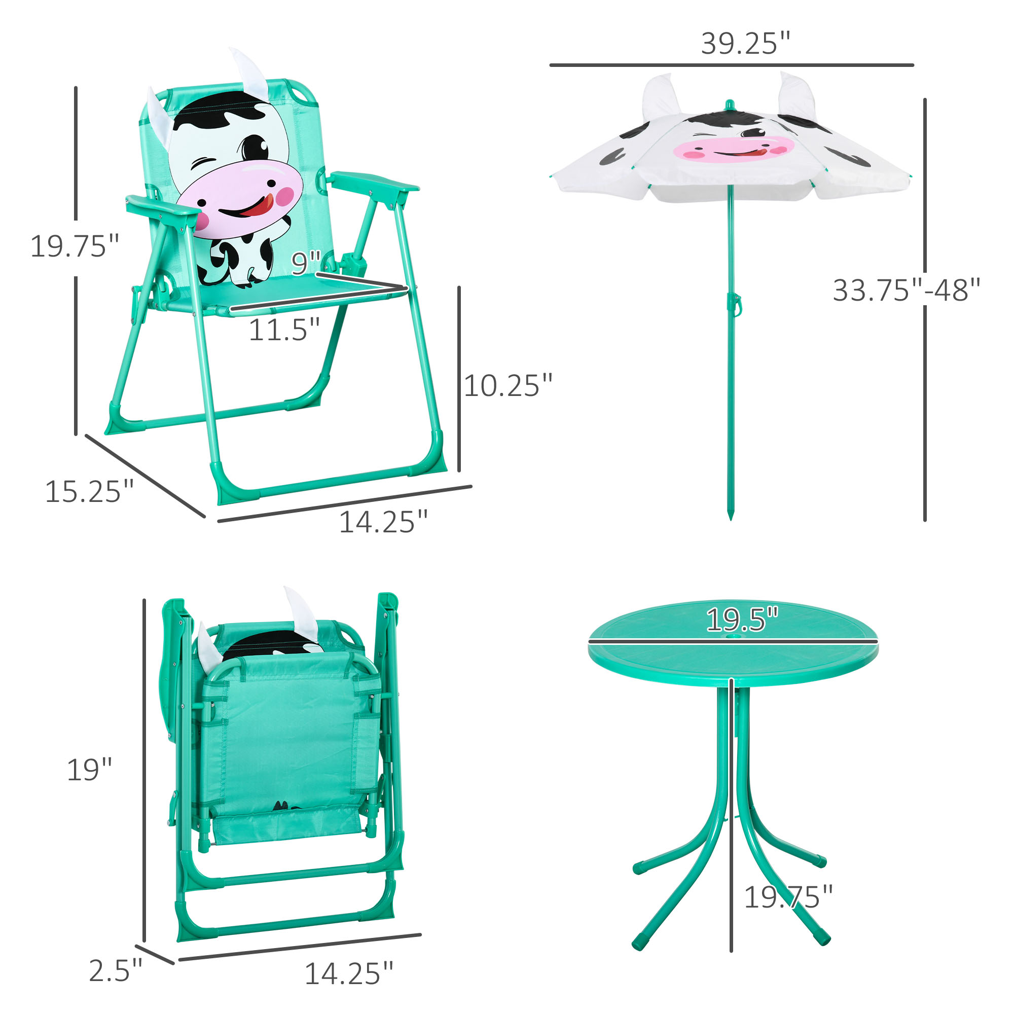Kids Table and Chair Set, Outd - đánh giá và giá Kids Outdoor Folding Table