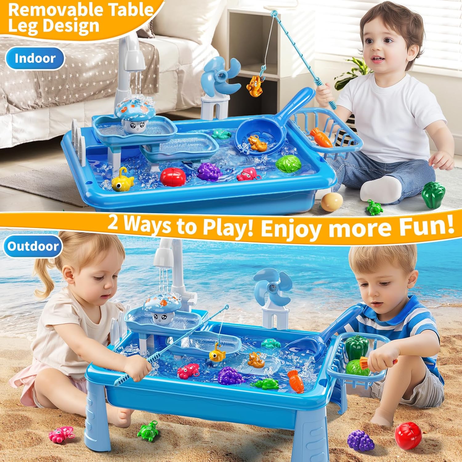 Water Table Play Sink Toy for  - đánh giá và giá Kids Outdoor Folding Table