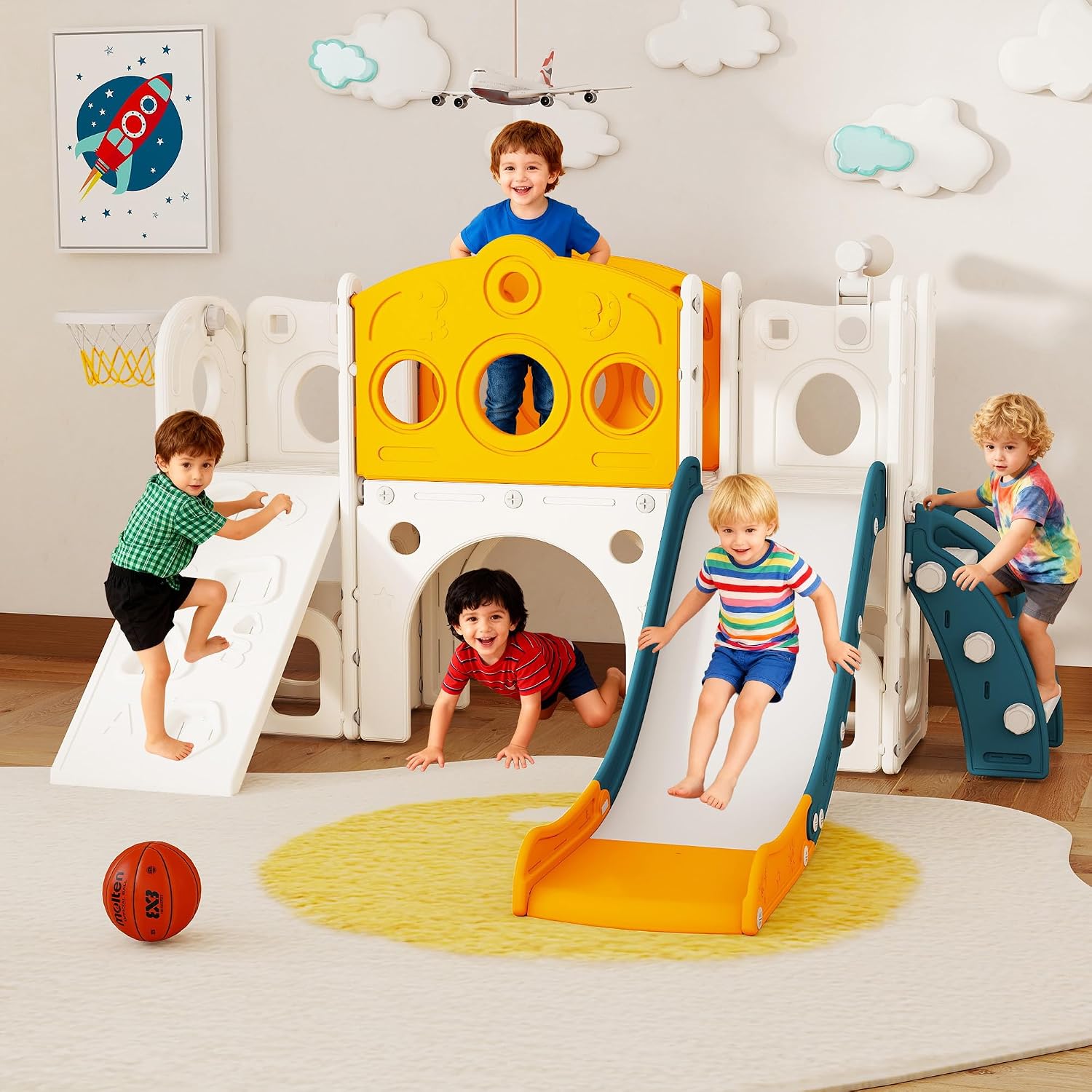 9 in 1 Toddler Slide Set Playg - đánh giá và giá Kids Outdoor Slide Set