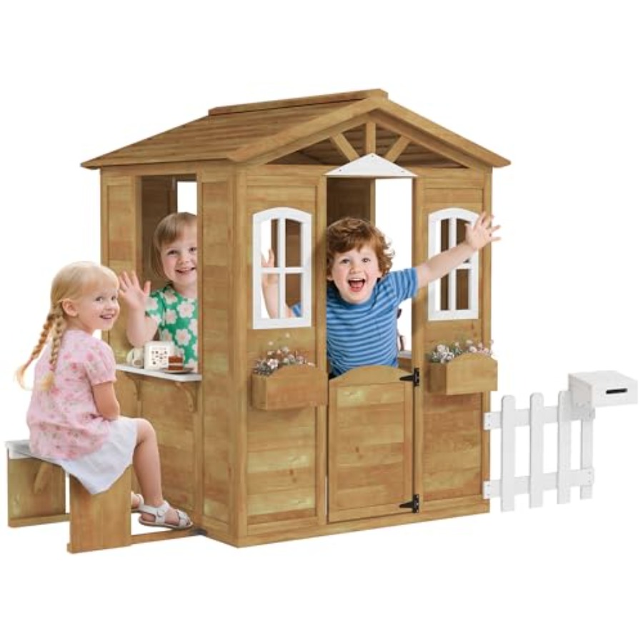 Outdoor playhouse for kids age - đánh giá và giá Kids Outdoor Playhouse