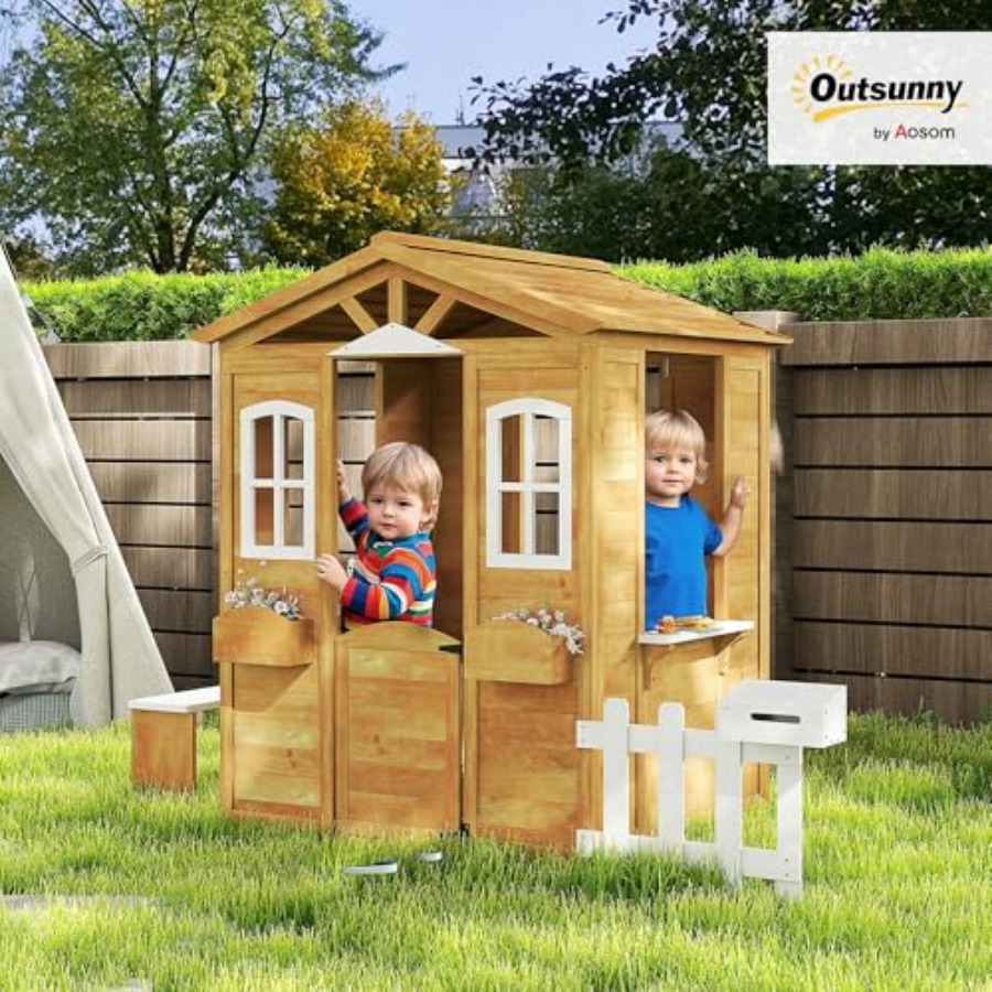 Outdoor playhouse for kids age - đánh giá và giá Kids Outdoor Playhouse